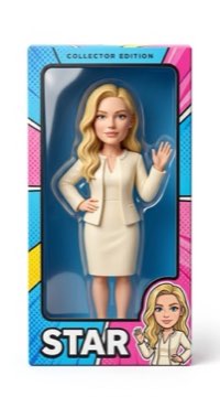 Vinyl Figure — AI photo booth style